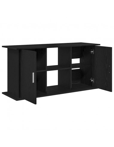 Supporto Acquario 121x41x58 cm Legno Multistrato Rovere Nero