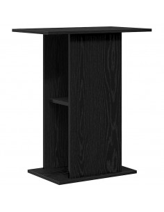 Supporto per Acquario 60,5x36x72,5cm Multistrato Rovere Nero 2