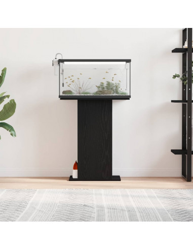 Supporto per Acquario 60,5x36x72,5cm Multistrato Rovere Nero
