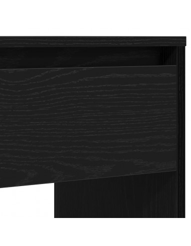 Tavolino Consolle Rovere Nero 89x41x76,5cm Legno Multistrato