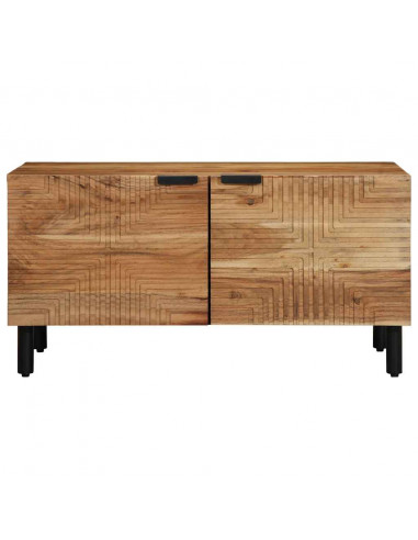 Tavolino da Salotto 80x50x40 cm Legno Massello di Acacia