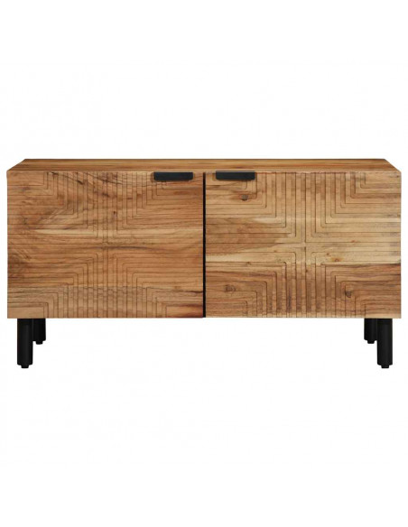 Tavolino da Salotto 80x50x40 cm Legno Massello di Acacia