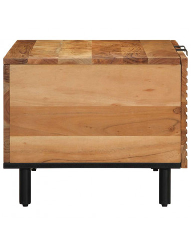 Tavolino da Salotto 80x50x40 cm Legno Massello di Acacia