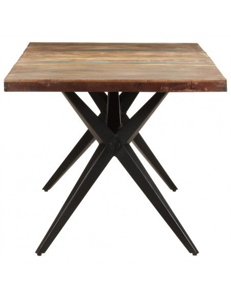 Tavolo da Pranzo 180x90x76 cm in Legno Massello di Recupero