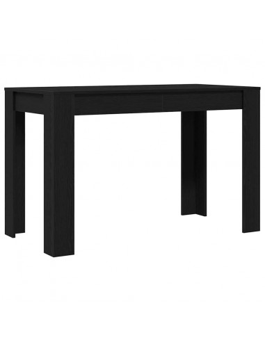 Tavolo da Pranzo Rovere Nero 120x60x76 cm Legno Multistrato