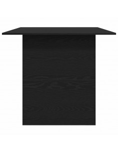 Tavolo da Pranzo Rovere Nero 180x90x76 cm Legno Multistrato 2