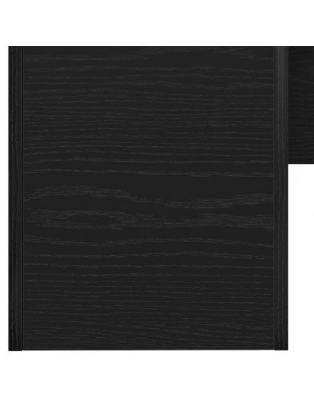 Tavolo da Pranzo Rovere Nero 180x90x76 cm Legno Multistrato