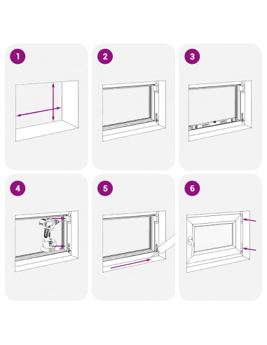 Finestra per Seminterrato RISOR 60x90cm Anta Ribalta DIN Destra