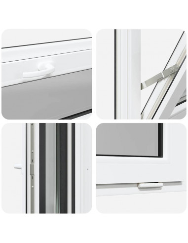 Finestra Seminterrato RISOR 60x40 cm Tilt 3 Vetri Antracite