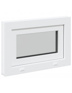 Finestra Seminterrato RISOR 60x40 cm Tilt 3 Vetri Bianco