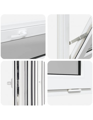 Finestra Seminterrato RISOR 110x40 cm Tilt 3 Vetri Bianco