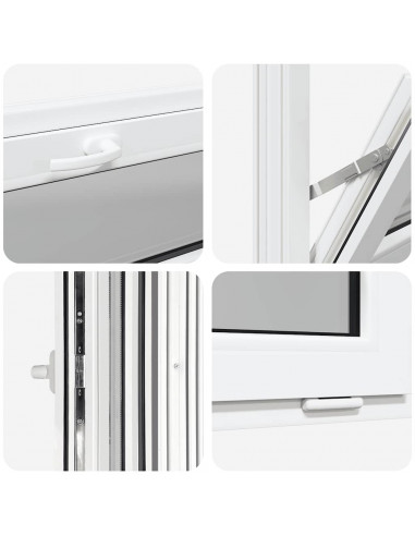 Finestra Seminterrato RISOR 100x40 cm Tilt 3 Vetri Bianco