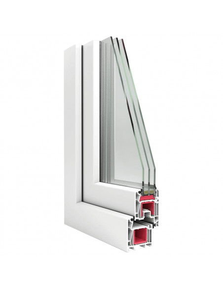 Finestra Seminterrato RISOR 100x40 cm Tilt 3 Vetri Bianco