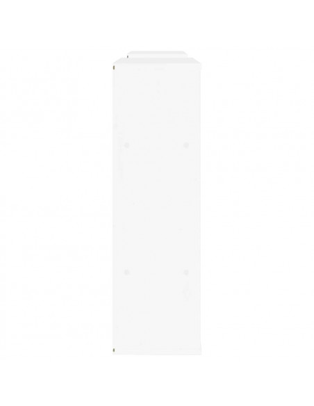 Mobile TV 5 pz con Contenitore ODDA Bianco in Legno di Pino