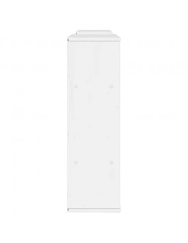 Mobile TV 5 pz con Contenitore ODDA Bianco in Legno di Pino