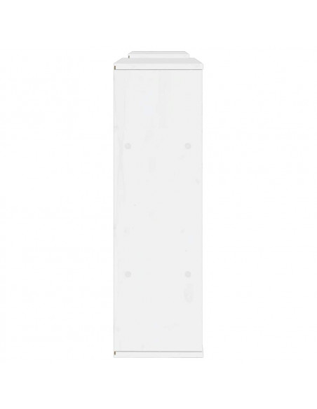 Mobile TV 5 pz con Contenitore ODDA Bianco in Legno di Pino