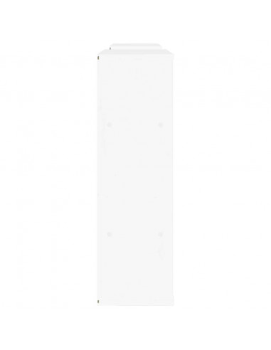 Mobile TV 5 pz con Contenitore ODDA Bianco in Legno di Pino