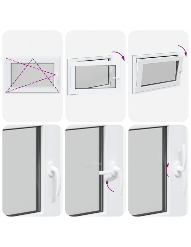 Finestra Seminterrato RISOR 90x60 cm Anta Ribalta DIN Sinistra