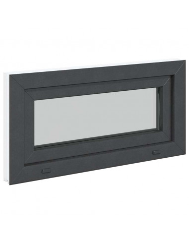 Finestra Seminterrato RISOR 80x40 cm Tilt 3 Vetri Antracite