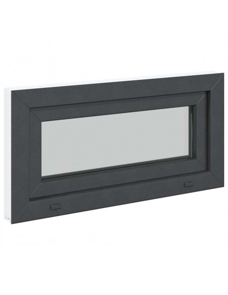 Finestra Seminterrato RISOR 80x40 cm Tilt 3 Vetri Antracite