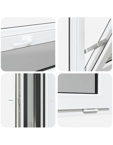 Finestra Seminterrato RISOR 80x40 cm Tilt 3 Vetri Antracite