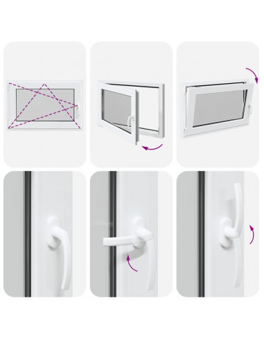 Finestra Seminterrato RISOR 60x90 cm Anta Ribalta DIN Sinistra