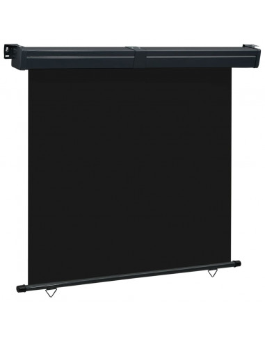 Tenda Laterale per Terrazzo 160x250 cm Nera