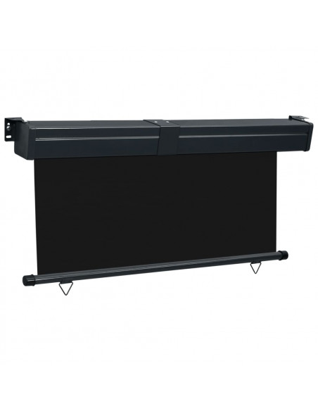 Tenda Laterale per Terrazzo 160x250 cm Nera