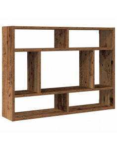 Mensola a Muro Legno Antico 75x16x55 cm in Legno Multistrato