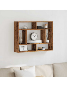 Mensola a Muro Legno Antico 75x16x55 cm in Legno Multistrato 2