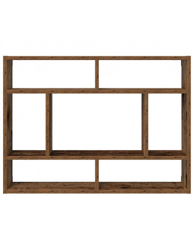 Mensola a Muro Legno Antico 75x16x55 cm in Legno Multistrato