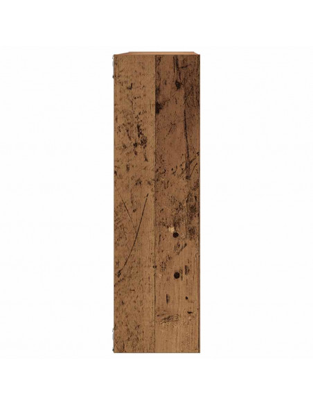 Mensola a Muro Legno Antico 75x16x55 cm in Legno Multistrato