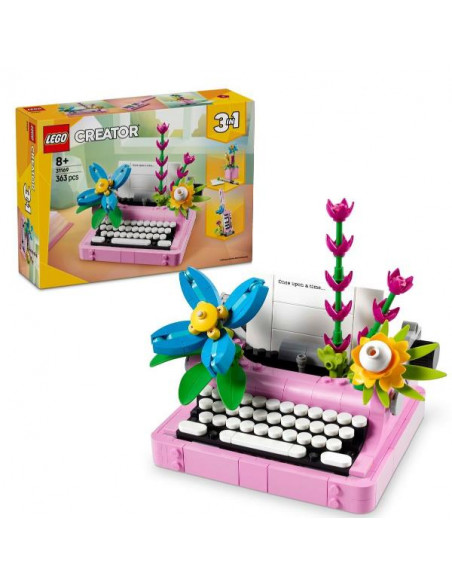 MACCHINA DA SCRIVERE CON FIORI