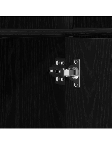 Libreria Rovere Nero 98x29x97,5 cm Legno Multistrato