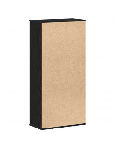 Libreria Rovere Nero 50x25x104 cm in Legno Multistrato