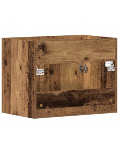 Mobile Lavabo Bagno Legno Antico 60x38,5x46 cm in Truciolato 2