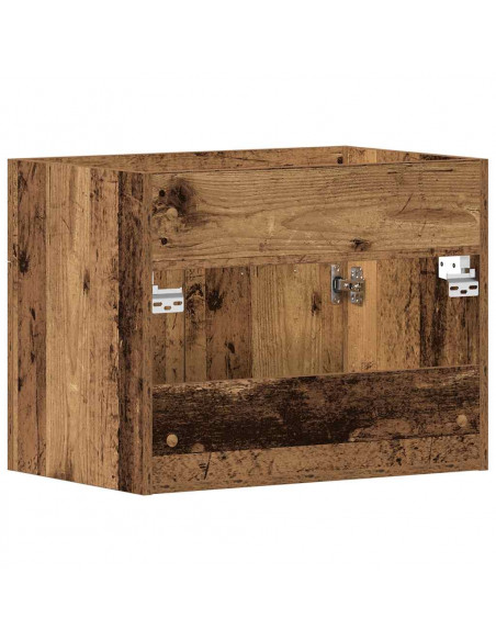 Mobile Lavabo Bagno Legno Antico 60x38,5x46 cm in Truciolato