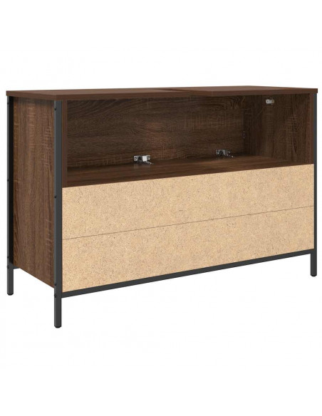 Mobile Lavabo da Bagno con Cassetti Rovere Marrone 90x34,5x60cm