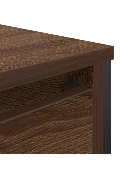 Mobile Lavabo da Bagno con Cassetti Rovere Marrone 90x34,5x60cm