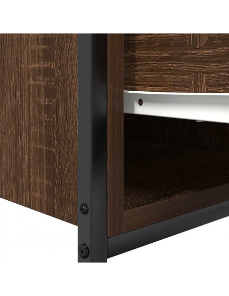 Mobile Lavabo da Bagno con Cassetti Rovere Marrone 90x34,5x60cm