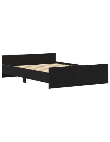 Giroletto senza Materasso Rovere Nero 120x200 cm Truciolato