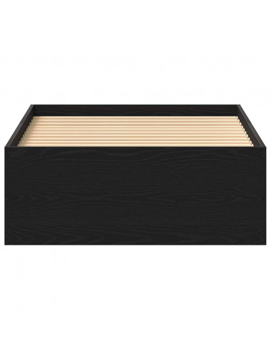 Giroletto senza Materasso Rovere Nero 90x190cm in Truciolato