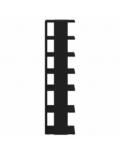 Scarpiere 2 pz Rovere Nero 25x27x102 cm in Legno Multistrato