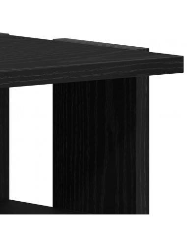 Scarpiere 2 pz Rovere Nero 25x27x102 cm in Legno Multistrato