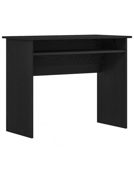 Scrivania Rovere Nero 90x50x74 cm in Legno Multistrato