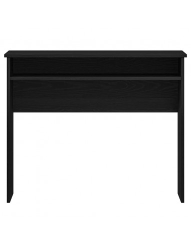 Scrivania Rovere Nero 90x50x74 cm in Legno Multistrato