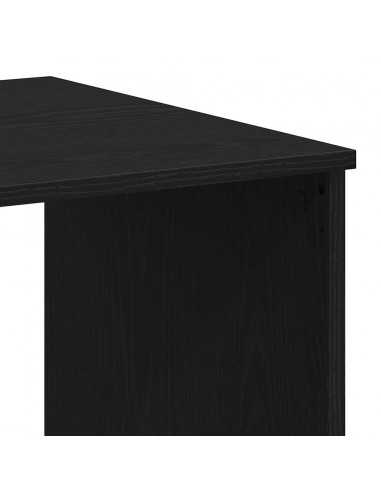 Scrivania Cassetti Rovere Nero 102x50x76 cm Legno Multistrato