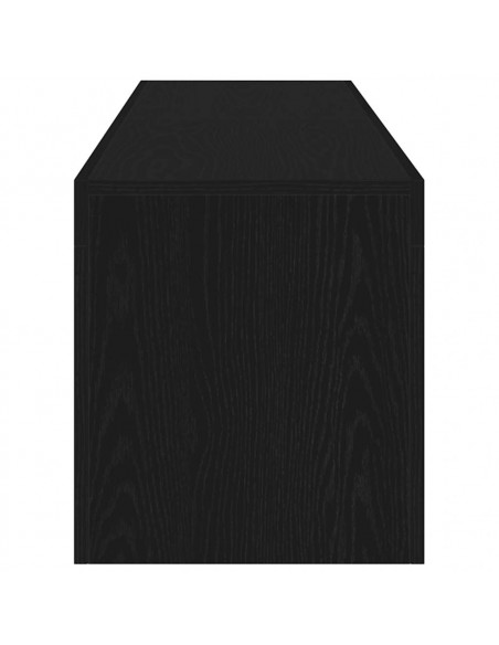 Mobile Porta TV con LED Rovere Nero 140x36,5x40 cm Truciolato