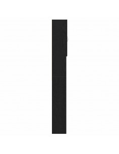 Mobile per Lavatrice Rovere Nero 64x25,5x190 cm