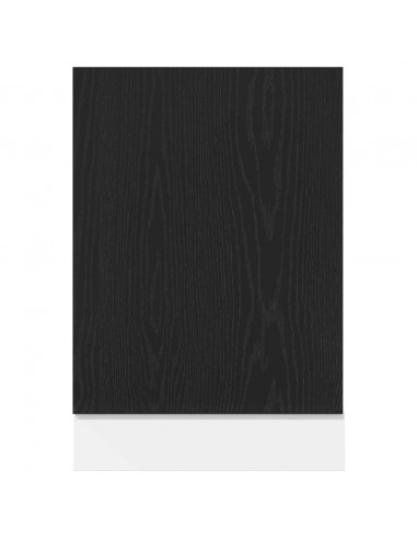 Pannello Lavastoviglie Rovere Nero 45x1,5x67 cm in Truciolato